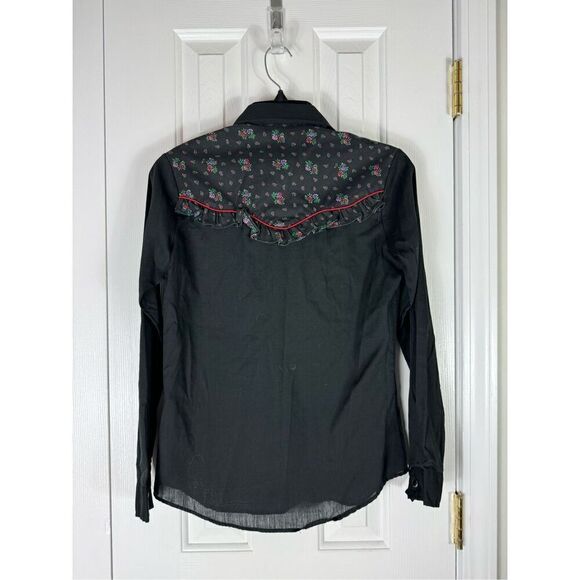 Ely Cattleman Collection Womens Vintage Pearl Snaps Blouse Size 8 - Picture 3 of 4